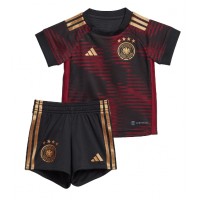 Koszulka piłkarska Niemcy Strój wyjazdowy dla dzieci MŚ 2022 tanio Krótki Rękaw (+ Krótkie spodenki)